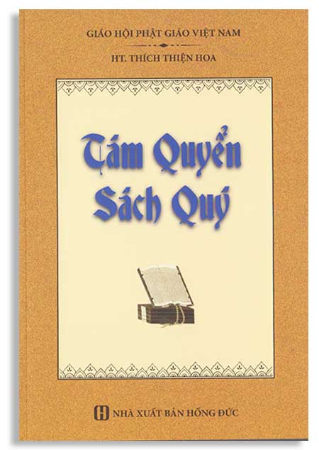 <h2><strong>Tám quyển sách quý</strong></h2> HT. Thích Thiện Hoa NXB Tôn Giáo - 462 trang Tái bản lần thứ mười hai Tám quyển sách về tám vấn đề trong tu học Phật pháp Quyển Một: Tu Tâm Quyển Hai: Dưỡng tánh Quyển Ba: Nhân quả, Nghiệp và Luân hồi Quyển Bốn: Tứ Diệu Đế Quyển Năm: Ngũ đình tâm quán Quyển Sáu: Từ Bi trong đạo Phật Quyển Bảy: Chữ Hòa trong đạo Phật Quyển Tám: Năm yếu tố hòa bình trong Phật giáo Tam quyen sach quy 1 Tám quyển sách quý